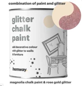 Rose Gold Glitter paint! Sign me up. Spendaholics Anonymous